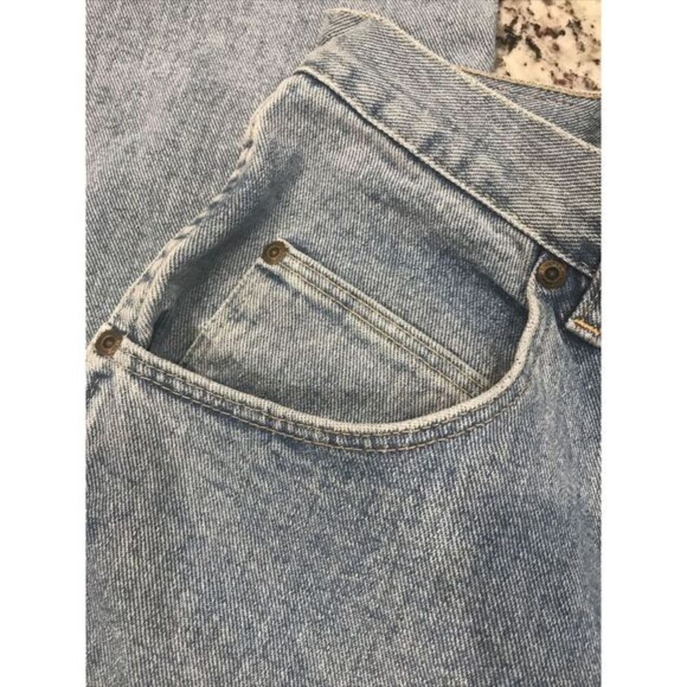 New Wrangler Blues Mens 38X30 Blue Straight Leg Relaxed Fit Cotton Light Wash - Picture 7 of 10